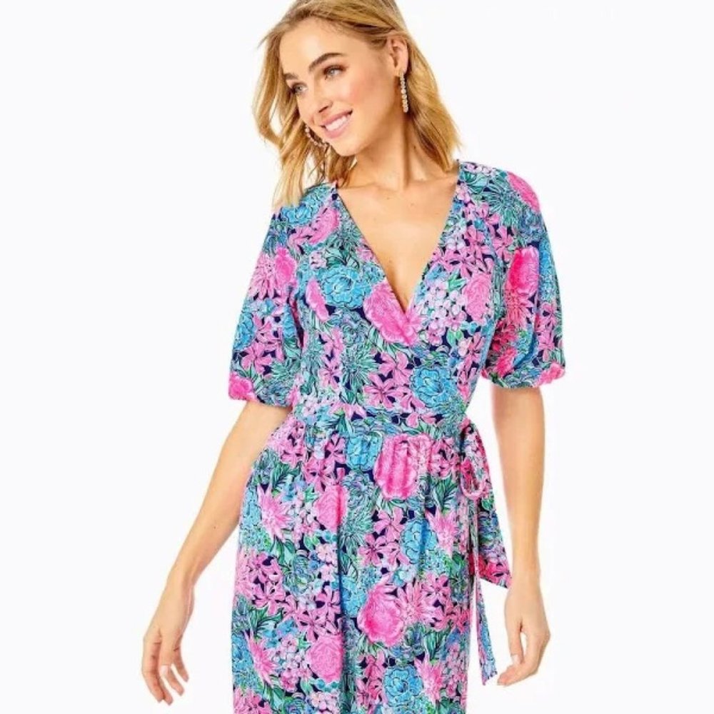 Lilly Pulitzer Brantley Midi Wrap Dress NWT - Picture 4 of 9